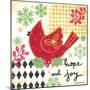 Happy Noel Cardinal-Annie LaPoint-Mounted Art Print