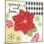 Happy Noel Poinsettia-Annie LaPoint-Mounted Art Print