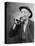 Happy Old Man Drinking Glass of Beer, with His Daintier Finger Extended. 1937-null-Stretched Canvas