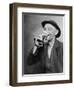 Happy Old Man Drinking Glass of Beer, with His Daintier Finger Extended. 1937-null-Framed Art Print