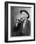 Happy Old Man Drinking Glass of Beer, with His Daintier Finger Extended. 1937-null-Framed Art Print