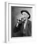 Happy Old Man Drinking Glass of Beer, with His Daintier Finger Extended. 1937-null-Framed Art Print