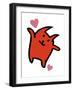 Happy Orange Kitten-Carla Martell-Framed Giclee Print