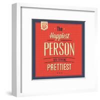 Happy Person-Lorand Okos-Framed Art Print