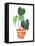 Happy Plants II-June Erica Vess-Framed Stretched Canvas