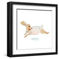 Happy Rabbit-null-Framed Art Print