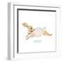 Happy Rabbit-null-Framed Art Print