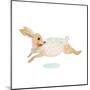 Happy Rabbit-null-Mounted Art Print