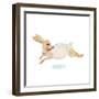 Happy Rabbit-null-Framed Art Print