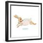 Happy Rabbit-null-Framed Art Print