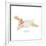 Happy Rabbit-null-Framed Art Print