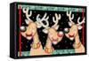 Happy Reindeer-Valarie Wade-Framed Stretched Canvas