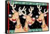 Happy Reindeer-Valarie Wade-Framed Stretched Canvas