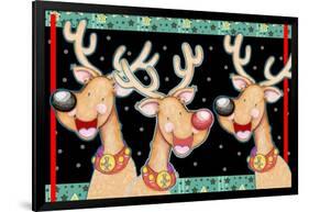 Happy Reindeer-Valarie Wade-Framed Giclee Print