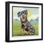 Happy Rottie-Kim Curinga-Framed Art Print