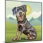 Happy Rottie-Kim Curinga-Mounted Art Print