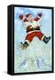 Happy Santa-David Cooke-Framed Stretched Canvas