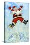 Happy Santa-David Cooke-Stretched Canvas