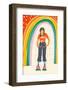 Happy Skater-Gigi Rosado-Framed Photographic Print