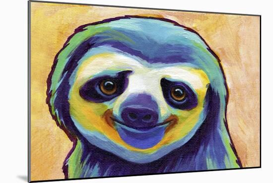 Happy Sloth-Corina St. Martin-Mounted Giclee Print