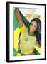 Happy Smiling Brazil Soccer Football Fan.... (Brazil World Cup Finals 2014)-BCFC-Framed Photographic Print