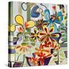 Happy Snappy Garden-Joan Elan Davis-Stretched Canvas