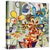 Happy Snappy Garden-Joan Elan Davis-Stretched Canvas