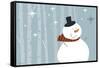 Happy Snowman-Anne Cote-Framed Stretched Canvas