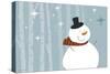 Happy Snowman-Anne Cote-Stretched Canvas