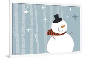 Happy Snowman-Anne Cote-Framed Giclee Print