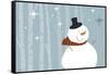 Happy Snowman-Anne Cote-Framed Stretched Canvas