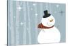 Happy Snowman-Anne Cote-Stretched Canvas