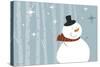 Happy Snowman-Anne Cote-Stretched Canvas