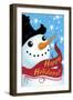 Happy Snowman-Patricia Dymer-Framed Giclee Print