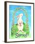 Happy Spring Bunny-Melinda Hipsher-Framed Giclee Print
