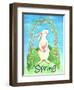 Happy Spring Bunny-Melinda Hipsher-Framed Premium Giclee Print