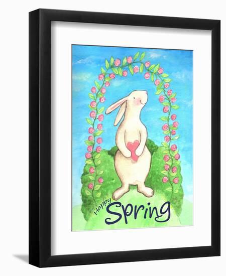 Happy Spring Bunny-Melinda Hipsher-Framed Premium Giclee Print