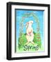 Happy Spring Bunny-Melinda Hipsher-Framed Premium Giclee Print