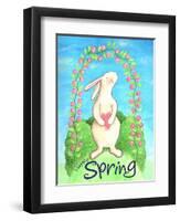 Happy Spring Bunny-Melinda Hipsher-Framed Giclee Print