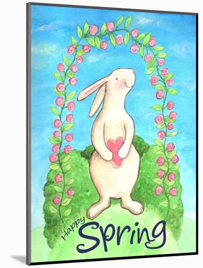 Happy Spring Bunny-Melinda Hipsher-Mounted Giclee Print