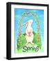 Happy Spring Bunny-Melinda Hipsher-Framed Giclee Print