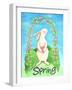 Happy Spring Bunny-Melinda Hipsher-Framed Giclee Print