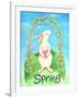 Happy Spring Bunny-Melinda Hipsher-Framed Giclee Print