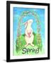 Happy Spring Bunny-Melinda Hipsher-Framed Giclee Print