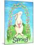 Happy Spring Bunny-Melinda Hipsher-Mounted Giclee Print