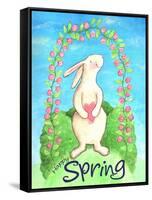 Happy Spring Bunny-Melinda Hipsher-Framed Stretched Canvas