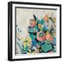 Happy Spring Florals I-Jacob Q-Framed Art Print