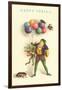 Happy Spring, Frog with Balloons-null-Framed Art Print