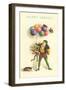 Happy Spring, Frog with Balloons-null-Framed Art Print