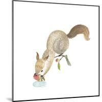 Happy Squirrel-null-Mounted Art Print